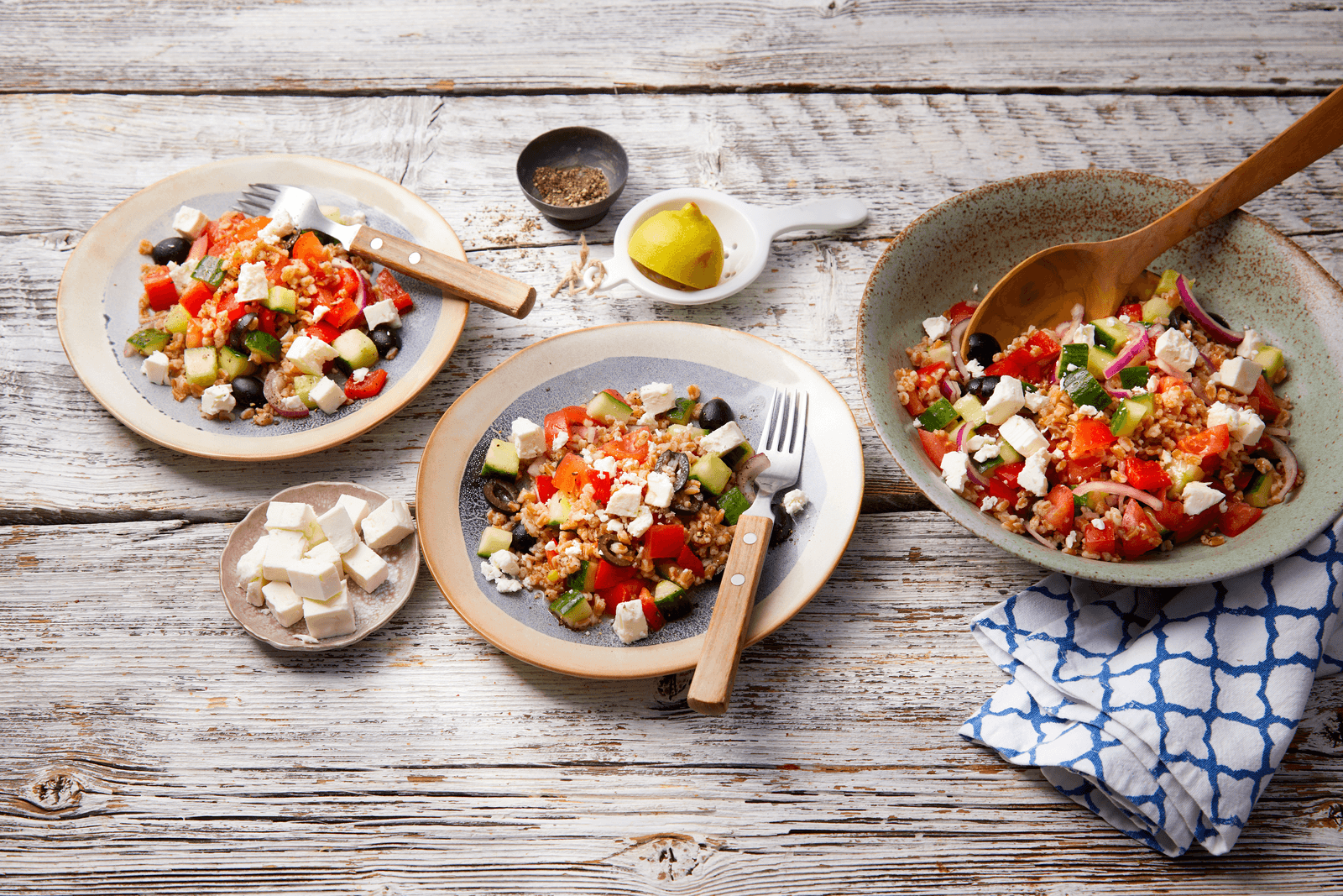 Dinkel-Salat griechischer Art Rezept - REWE.de