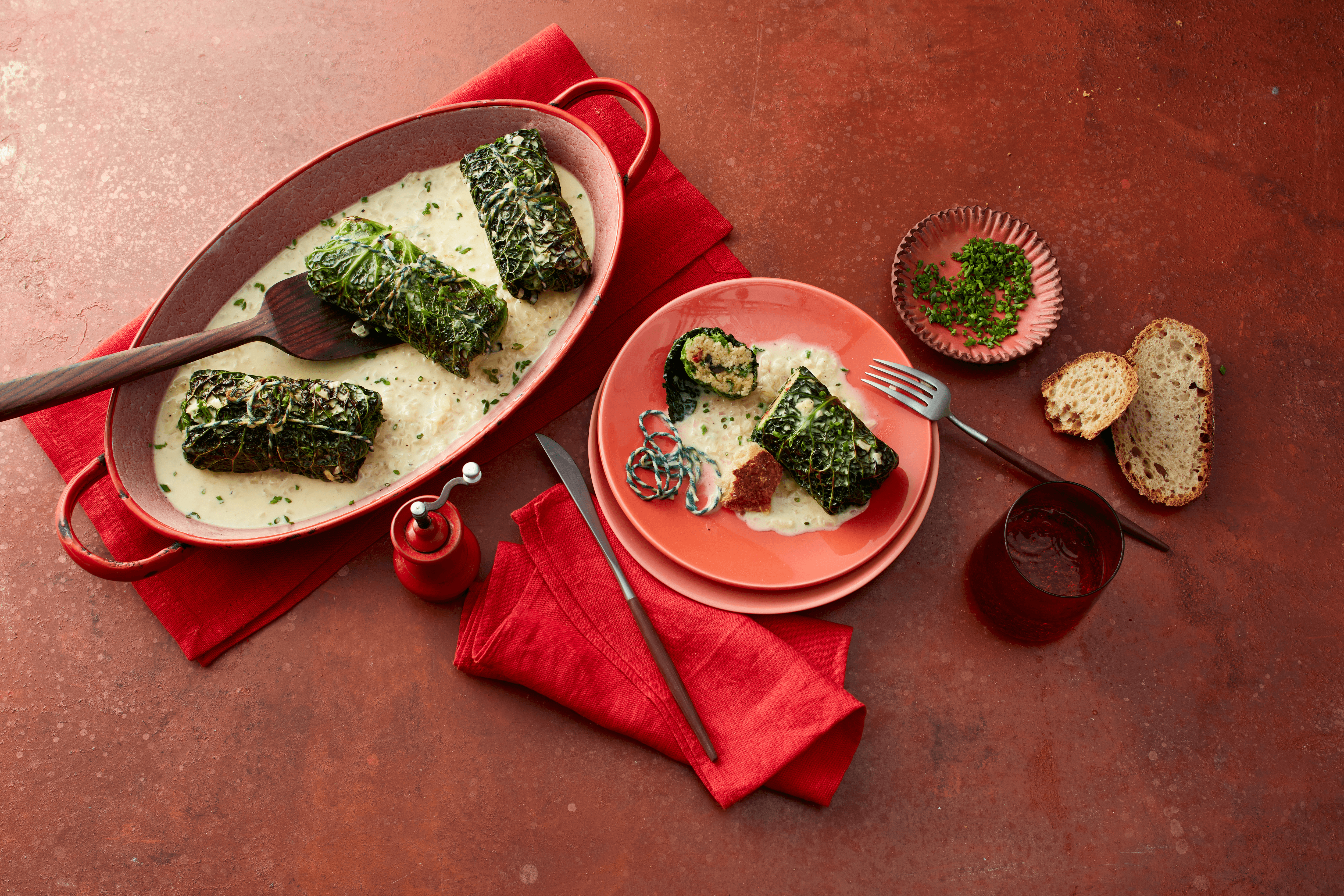 Vegetarische Kohlrouladen Rezept - REWE.de