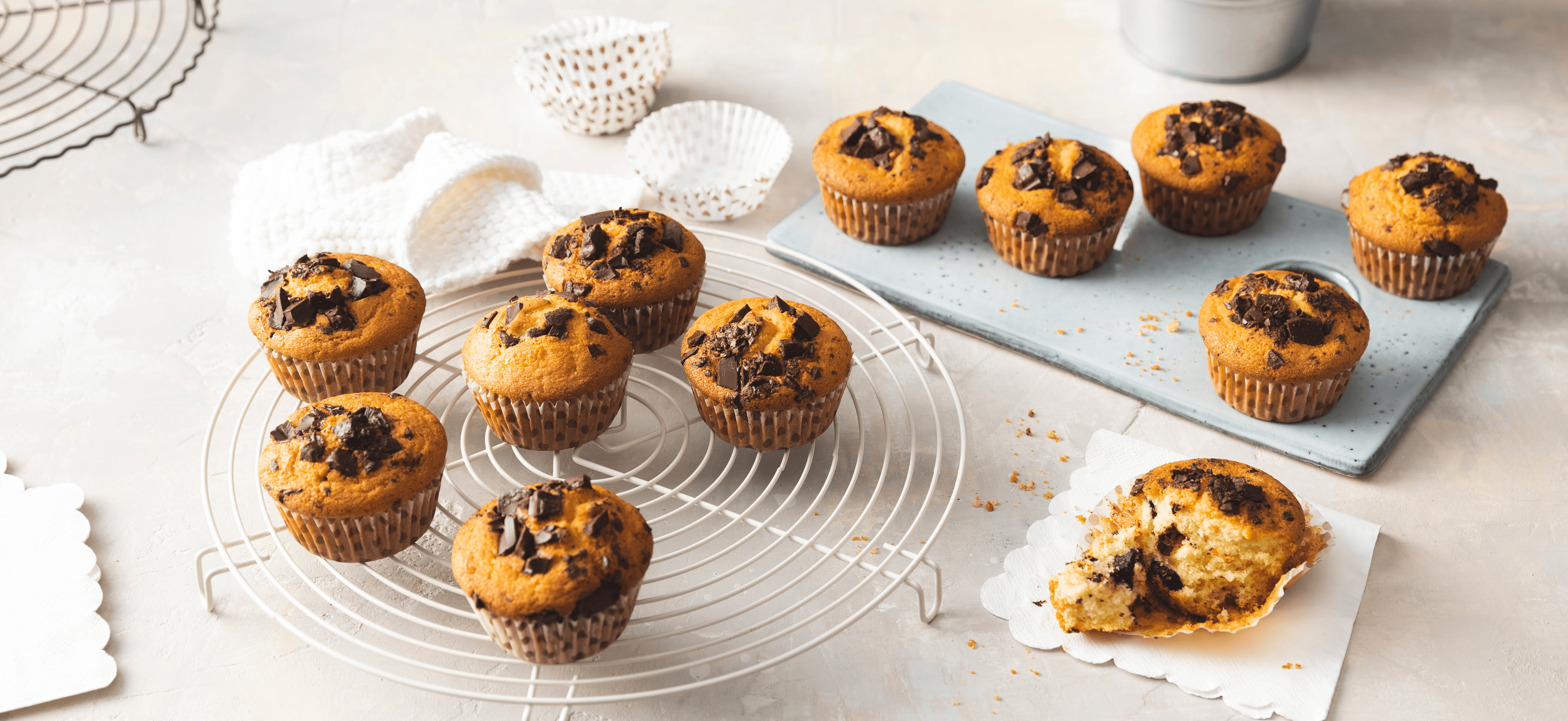 Muffins mit Schokostückchen Rezept - REWE.de